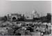 Agra - Taj from rooftop BW