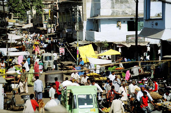 Ajmer Night - street crowd