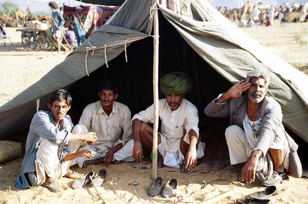 Pushkar Camel Fair - quatro tent guys
