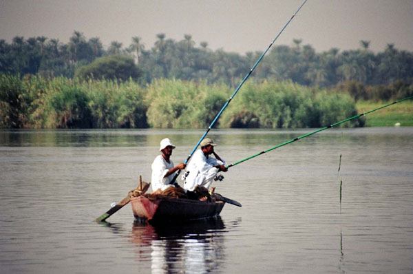 Felucca - 2 guys fishing