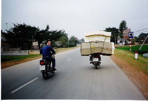 Vietnam Hanoi - bike of boxes